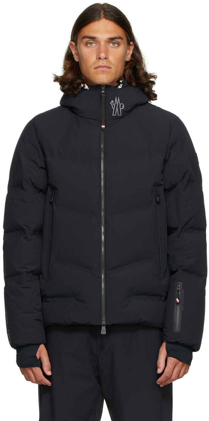 

Черная пуховая куртка Arcesaz Moncler Grenoble, Черный