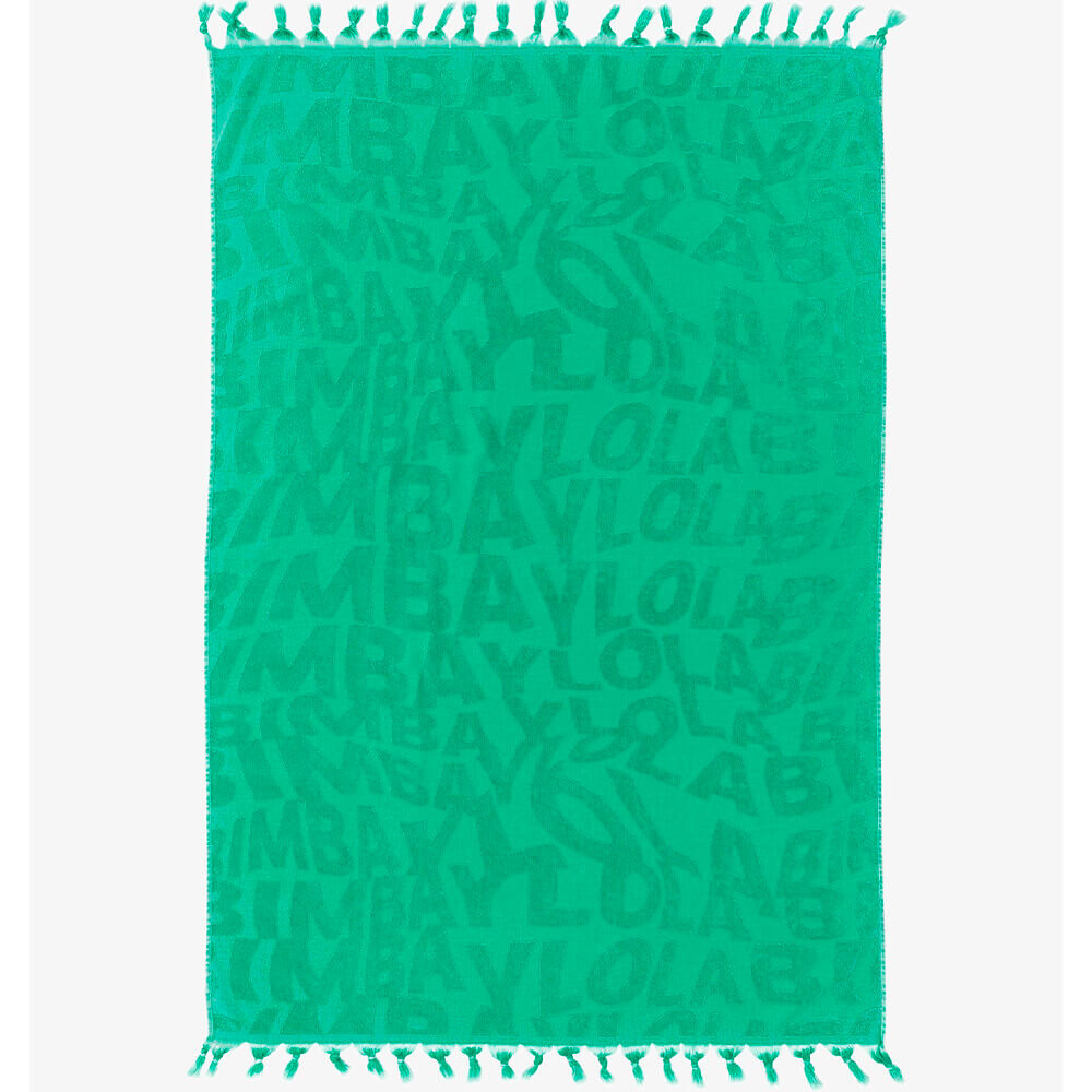

Пляжное полотенце Bimba Y Lola Turquoise Washed Look Logo Jacquard, зеленый