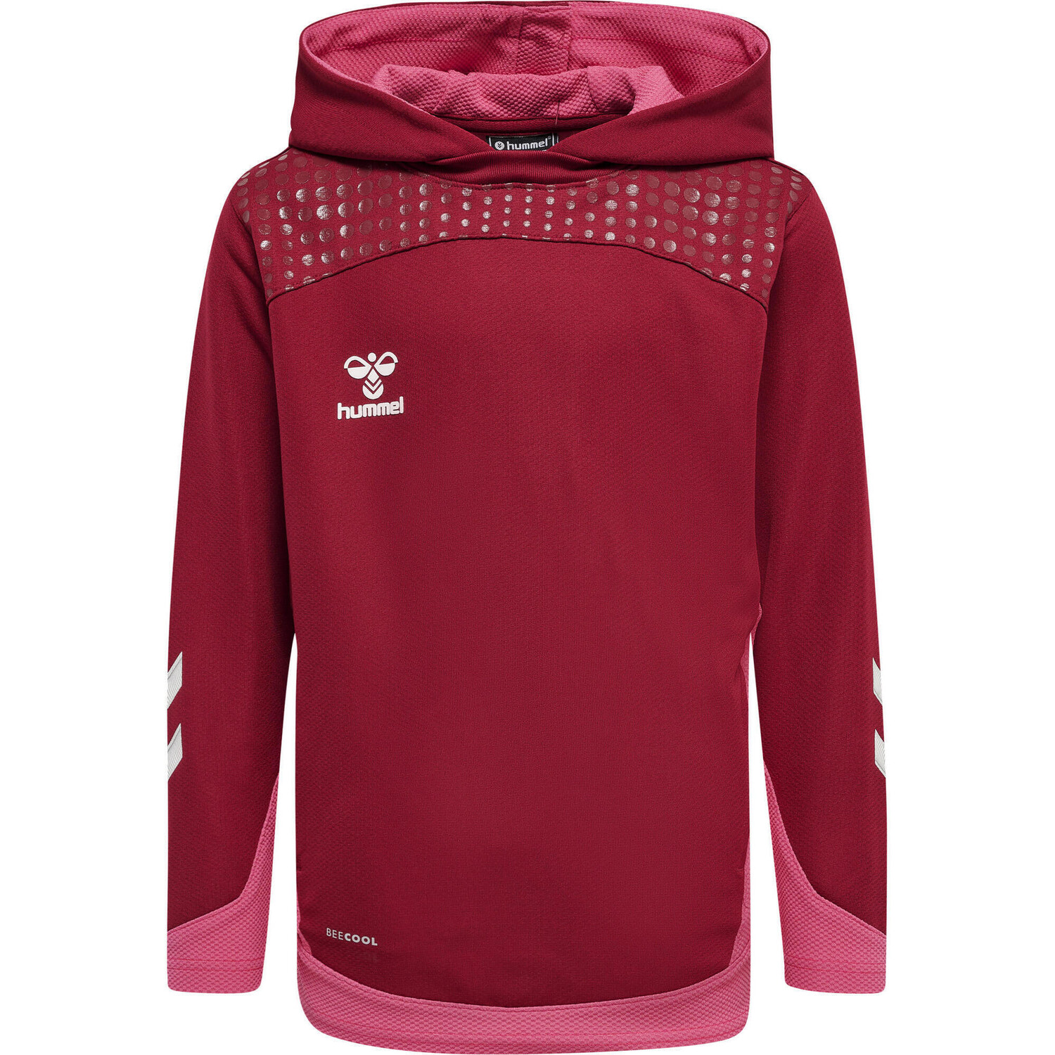 

Hmllead Poly Hoodie Kids Толстовка унисекс для детей HUMMEL, бордо/бордо/бордо