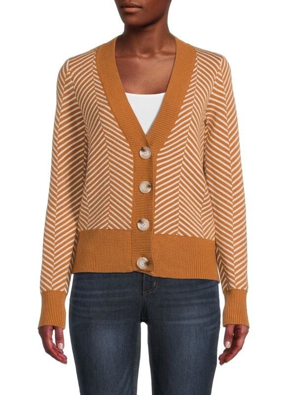 

Полосатый кардиган Philosophy Brown ivory