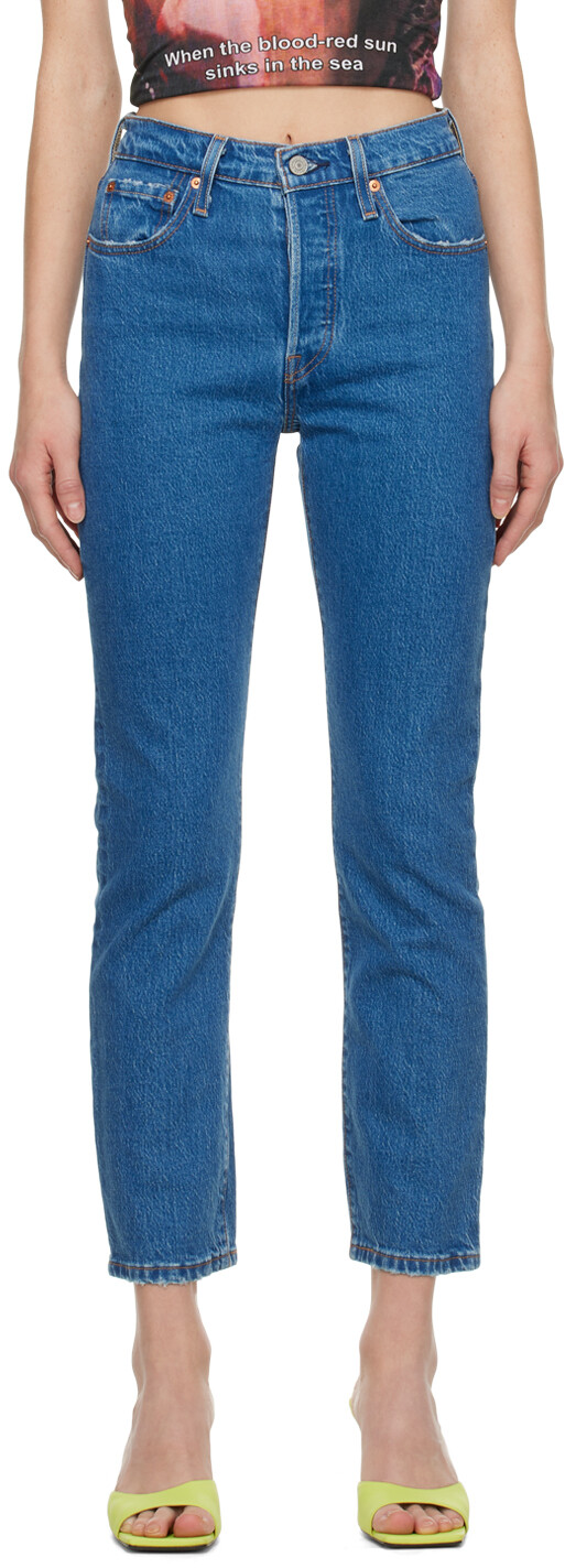 

Синие укороченные джинсы 501 Original Levi's