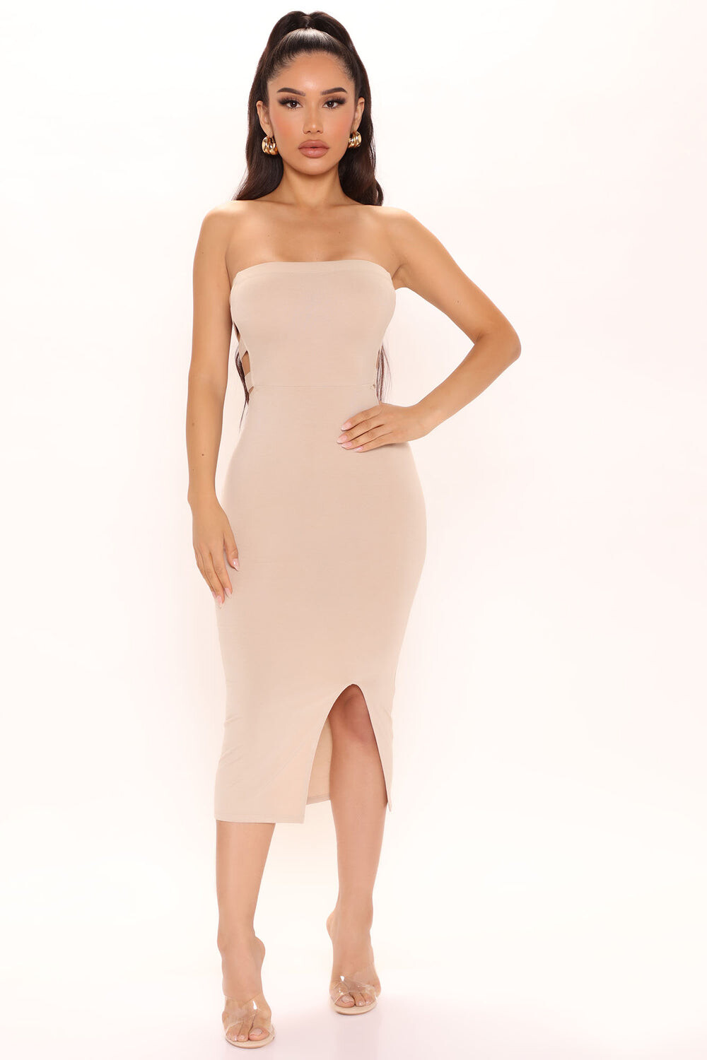 

Платье Fashion Nova JD45648, мокко