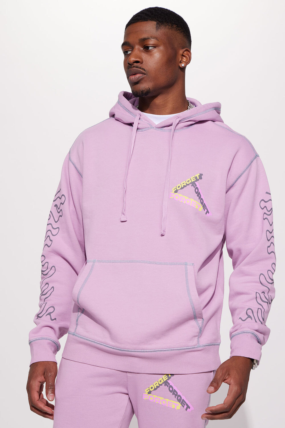 

Худи Fashion Nova FNFORGET, лиловый