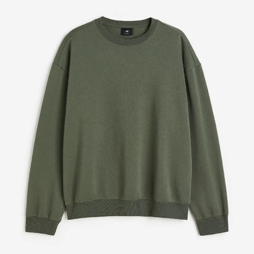 

Свитшот H&M Relaxed Fit, темно-зеленый