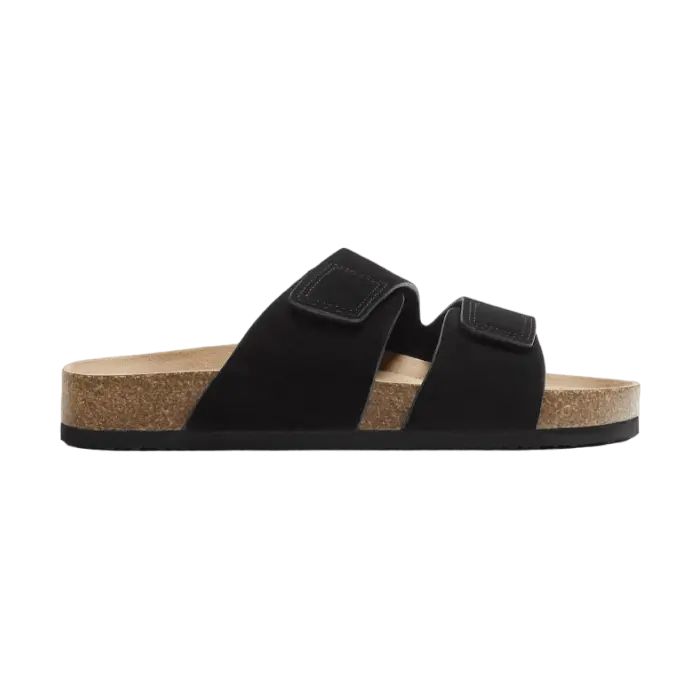 Сандалии Zara Split Suede Leather, черный