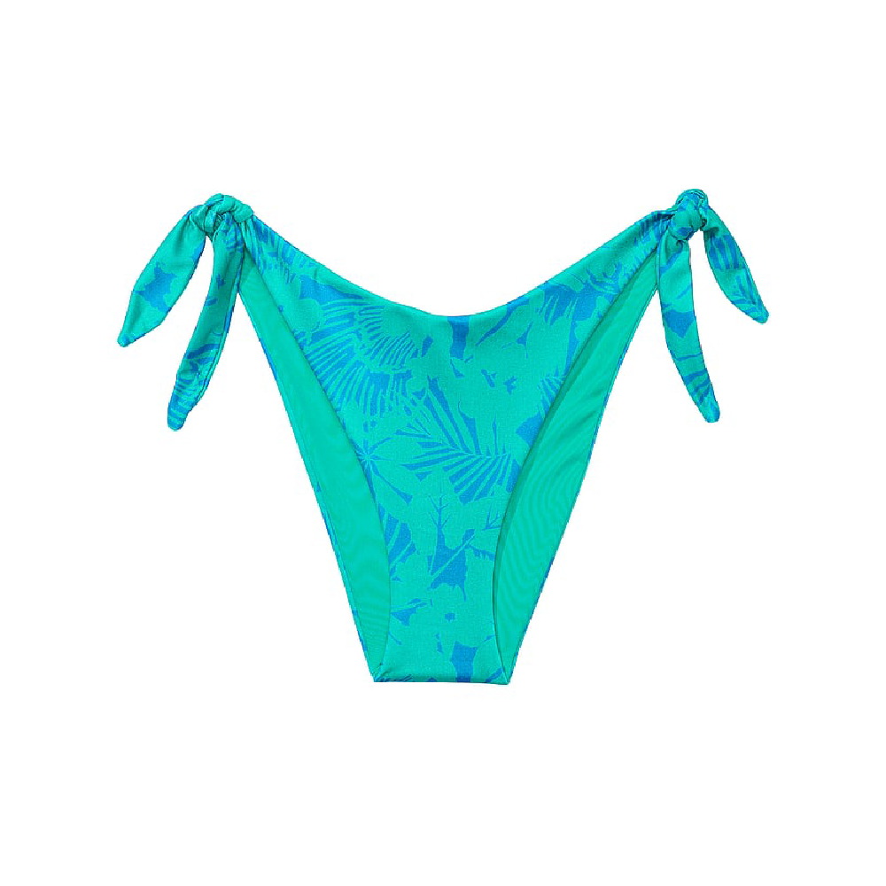 цена Плавки бикини Victoria's Secret Knotted Side-Tie Brazilian, синий