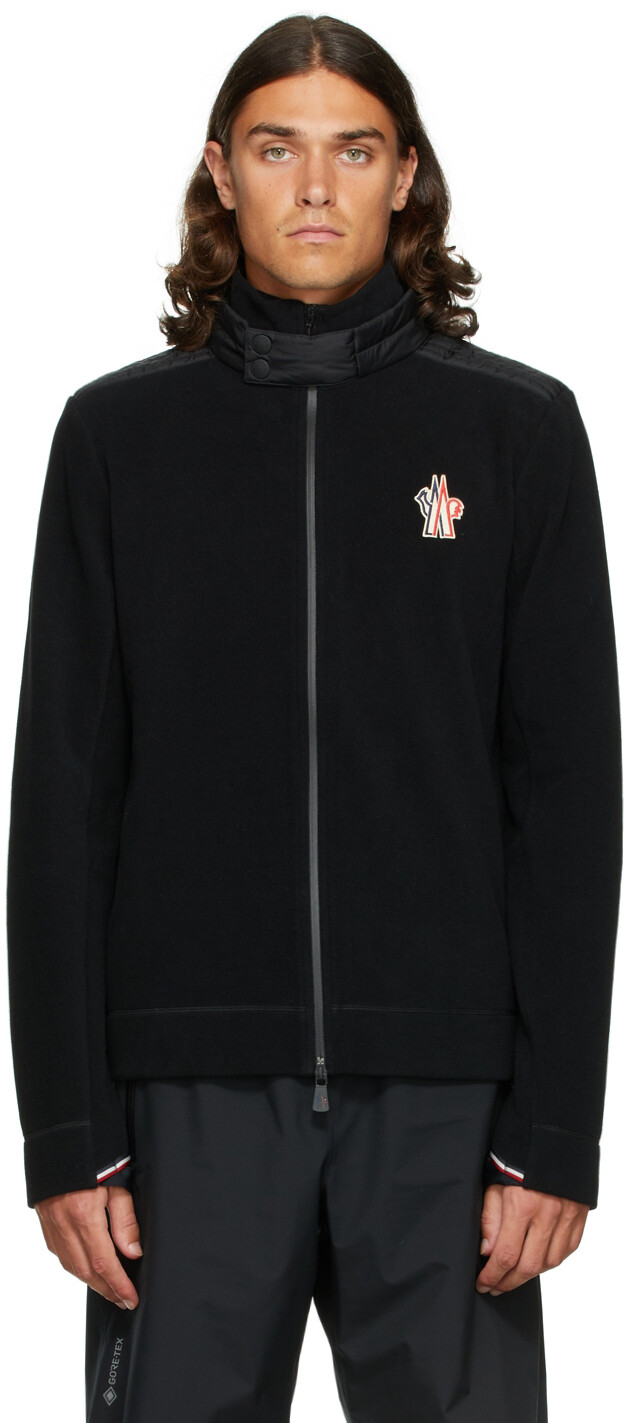 

Черный кардиган на молнии Moncler Grenoble