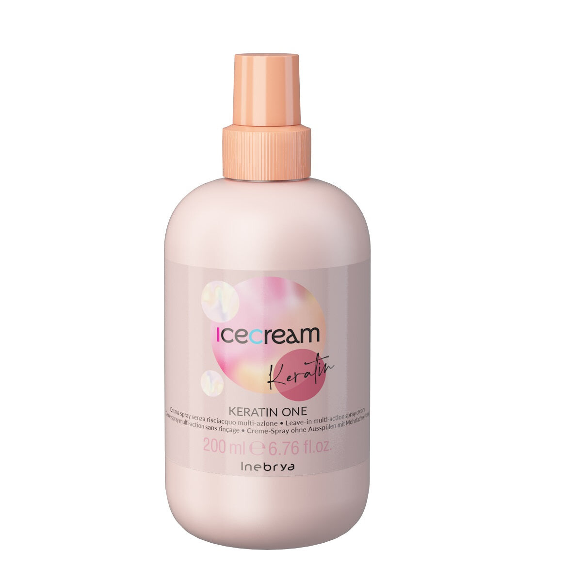 

Inebrya Ice Cream Keratin многофункциональный крем-спрей без смывания 200мл