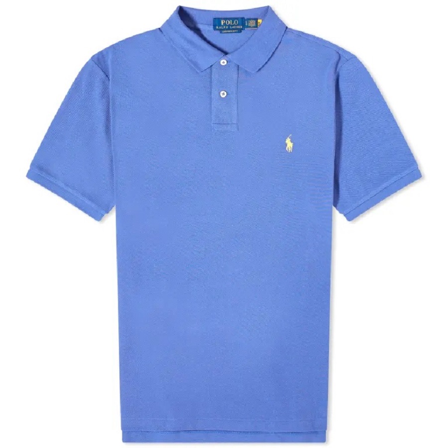 цена Футболка-поло Polo Ralph Lauren Custom Fit, синий