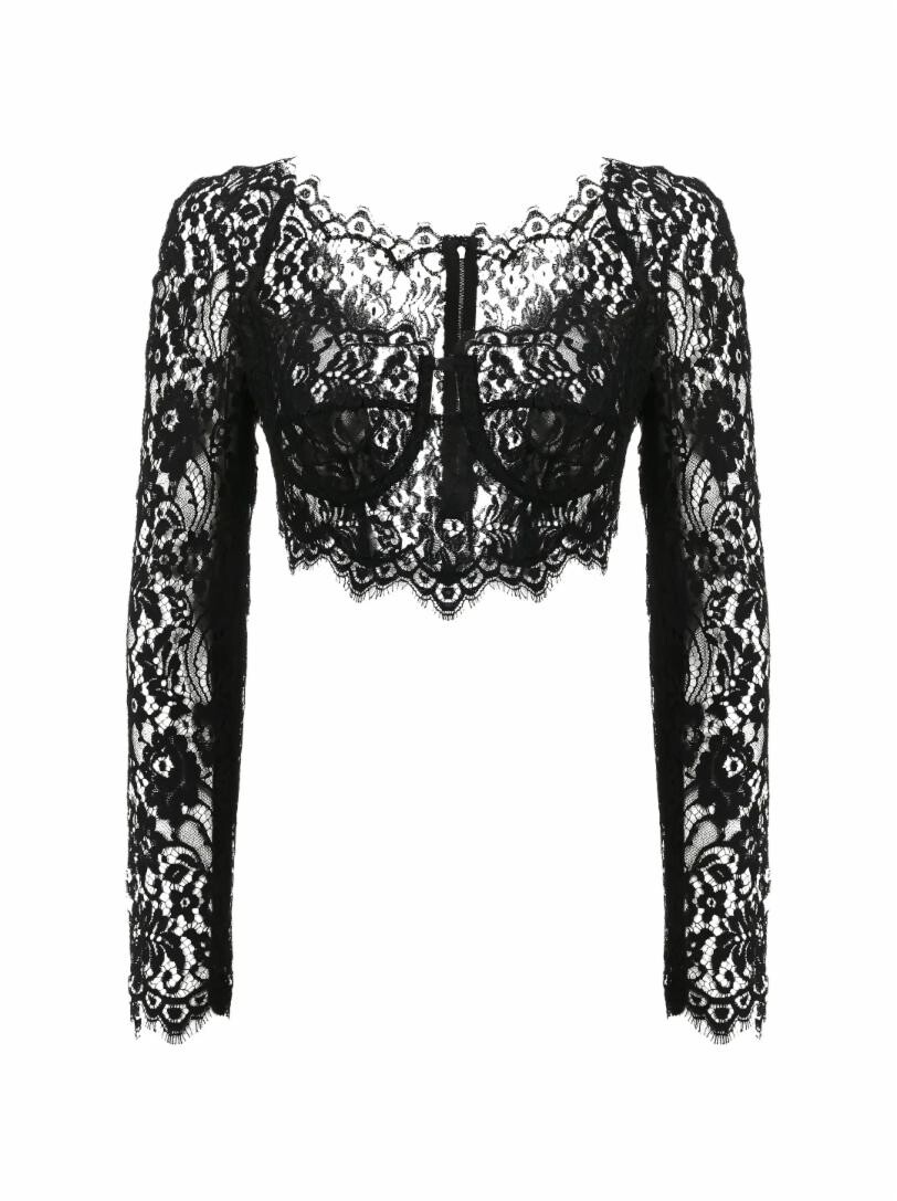 

Укороченный топ с кружевом Dolce&Gabbana