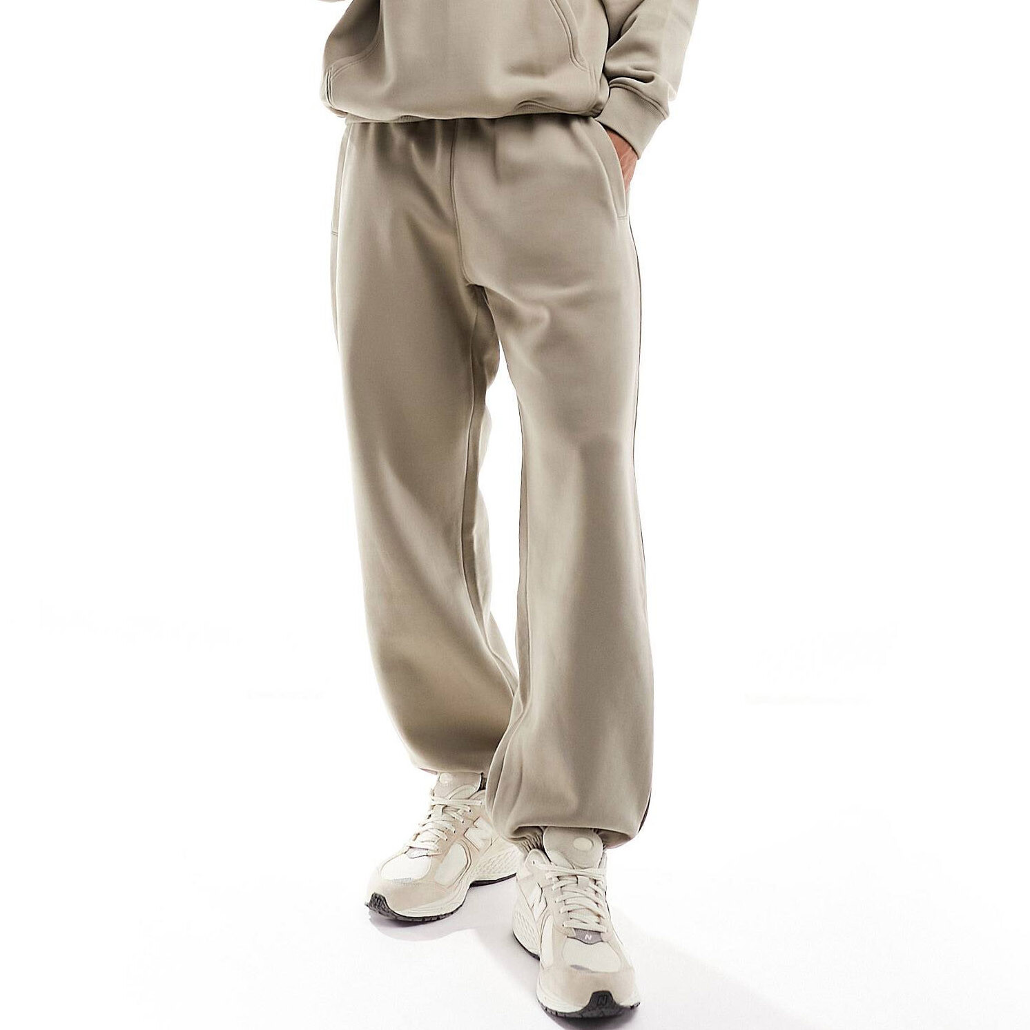 

Джоггеры Weekday Co-ord Relaxed Fit Heavyweight Jersey, бежевый