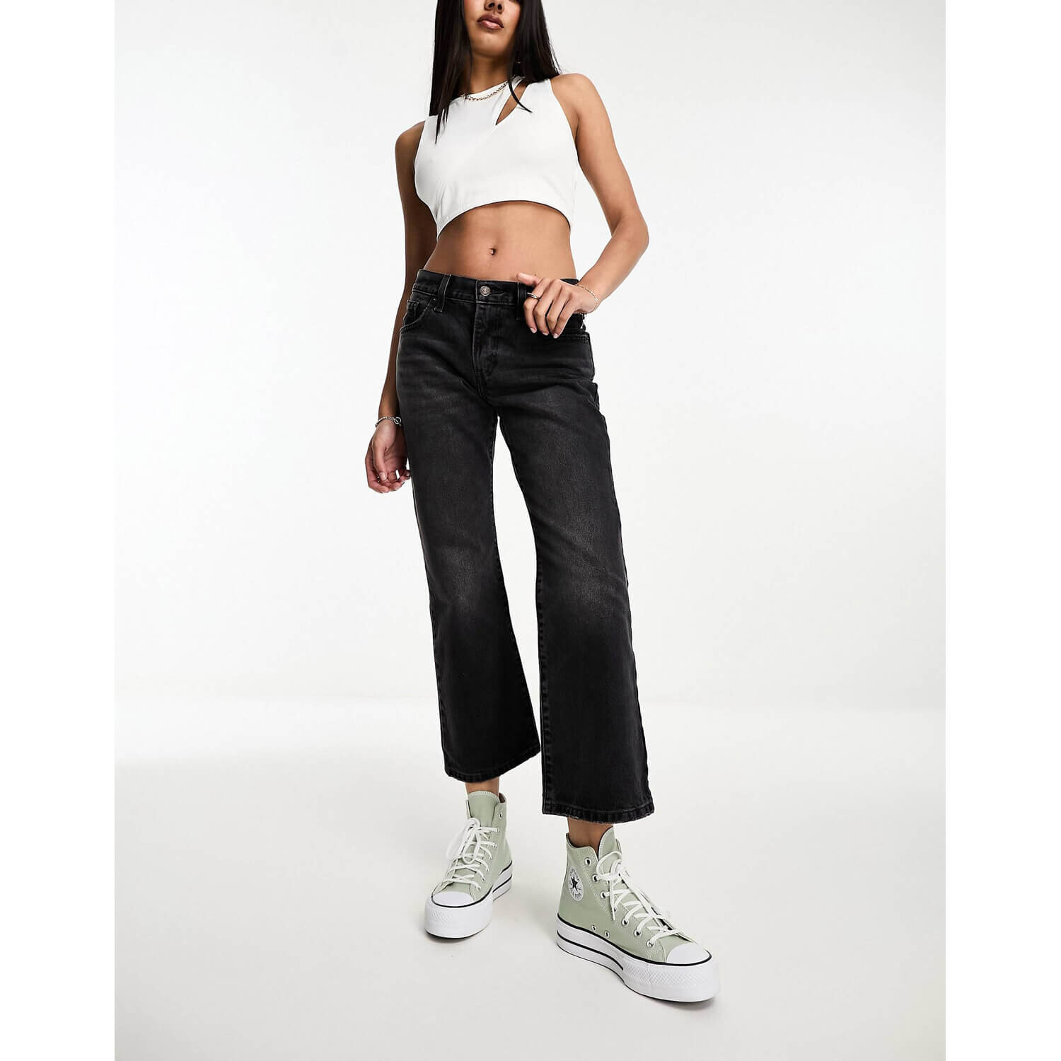 

Джинсы Levi's Middy Ankle Boot, черный