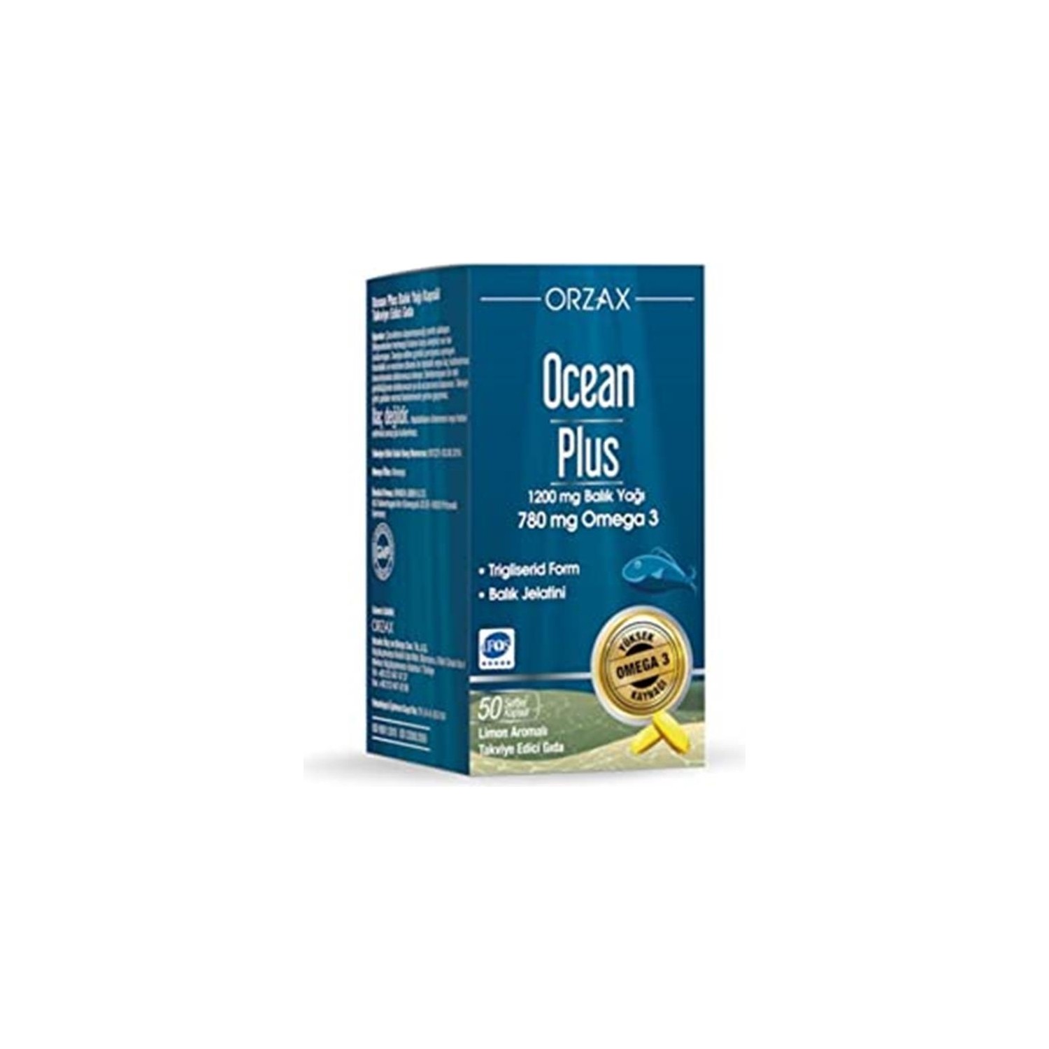 Омега-3 Ocean Plus 1200 мг, 50 капсул