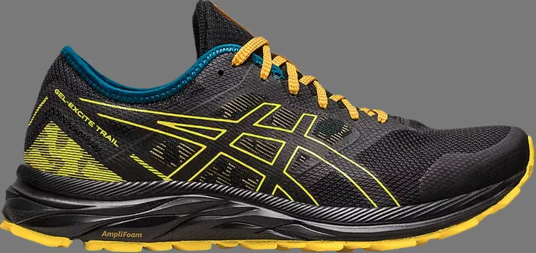 

Кроссовки gel excite trail 'black golden yellow' Asics, черный