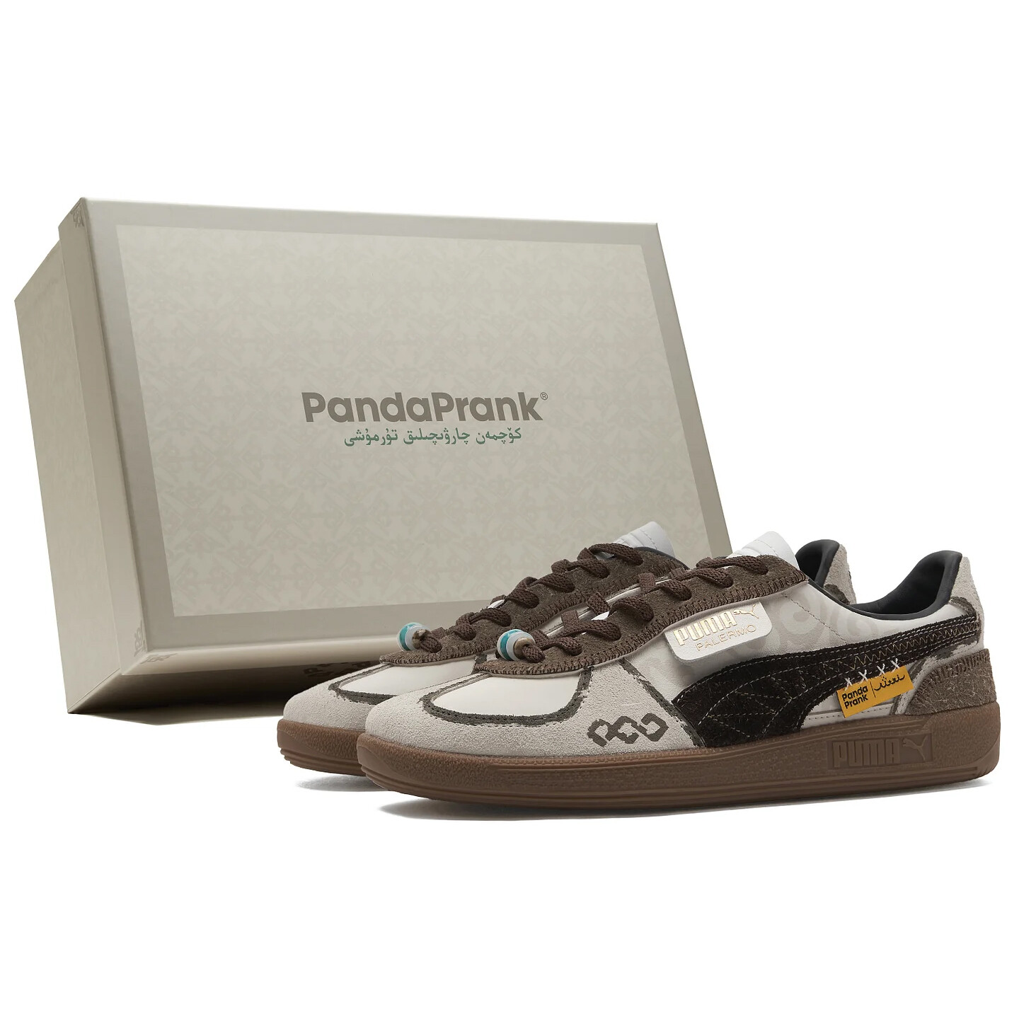 

Кроссовки PUMA Palermo Vintage Unisex, коричневый/бежевый