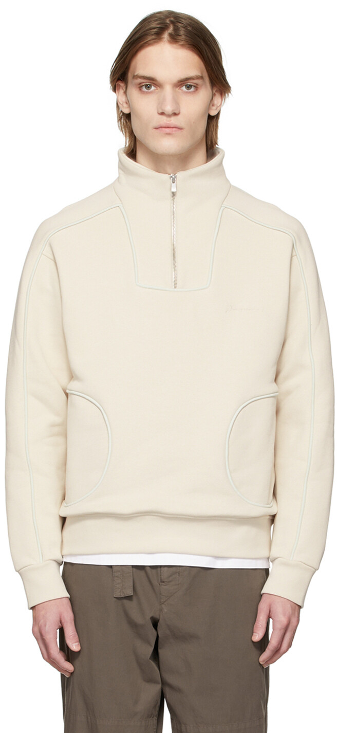

Бежевая толстовка на молнии 'Le Sweatshirt Linha' Jacquemus