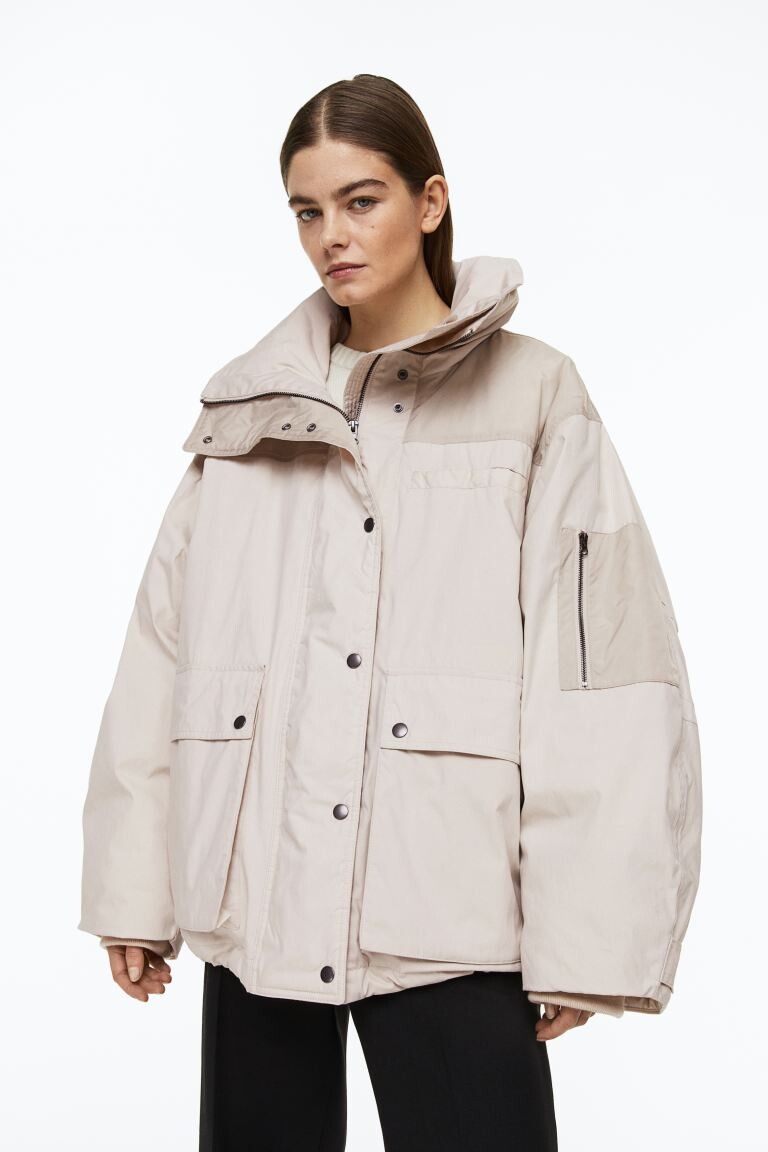 

Утепленная пуховая куртка H&M, светло-бежевый