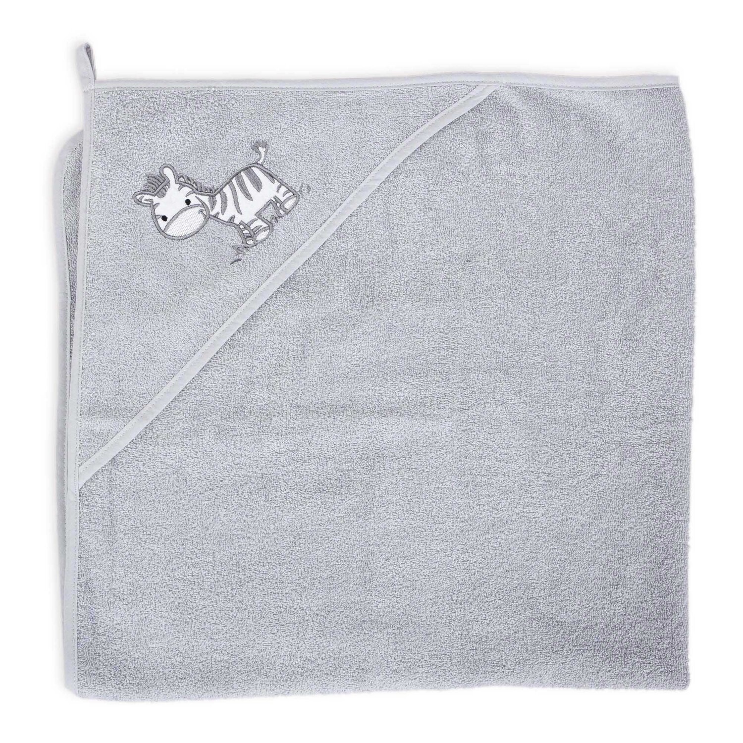 

Ceba Baby Basic полотенце детское 100x100 см Zebra Grey, 1 шт.