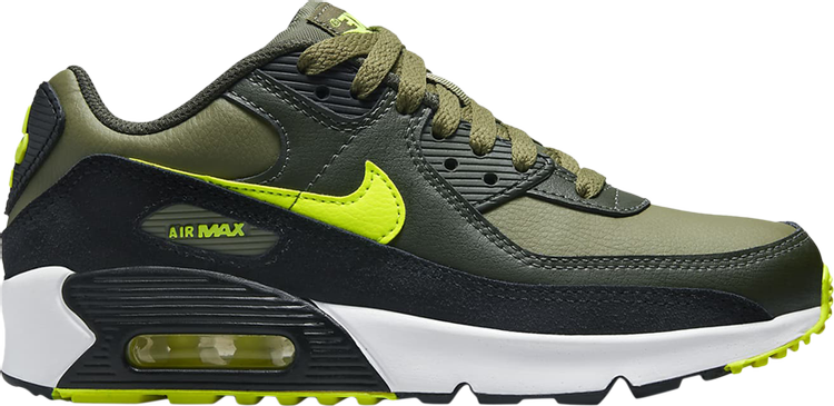 Nike air max on sale 90 leather black/sequoia/medium olive