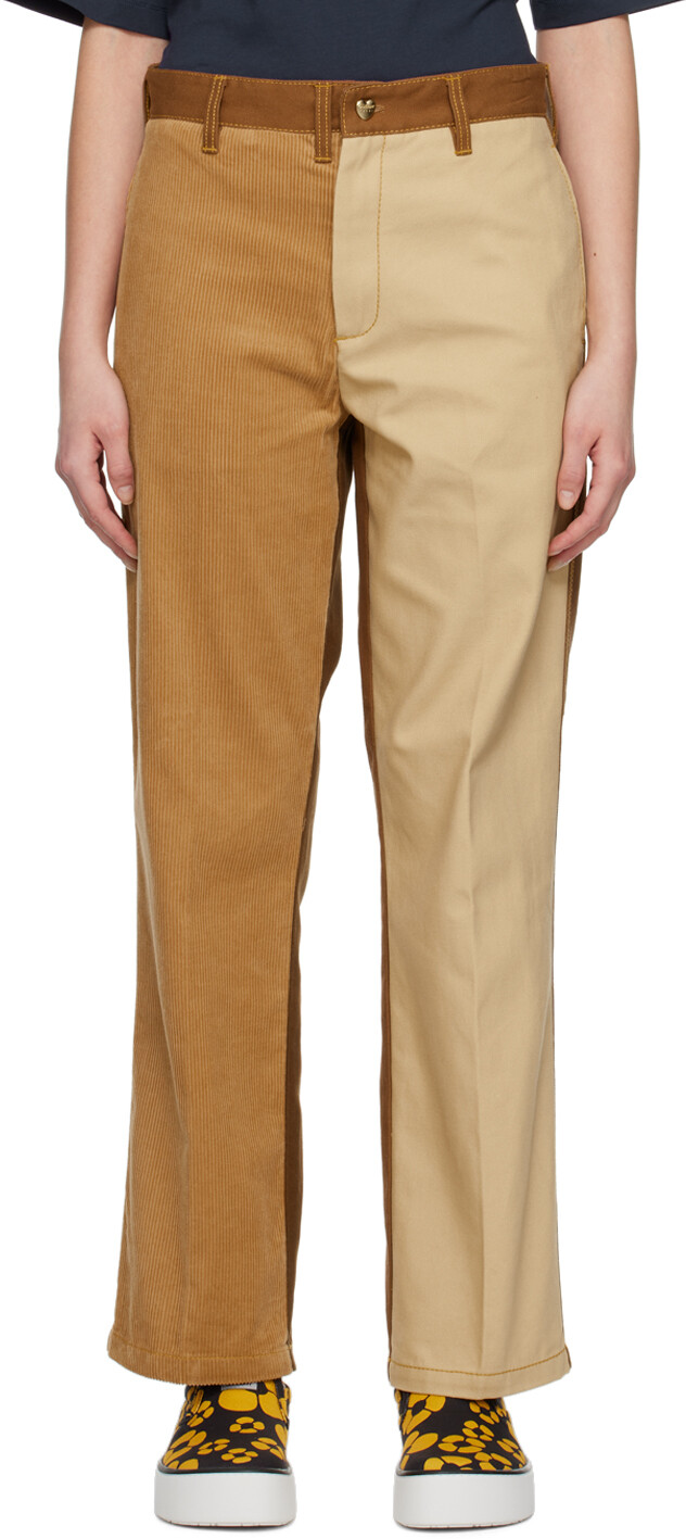 

Бежевые и коричневые брюки Carhartt WIP Edition Marni