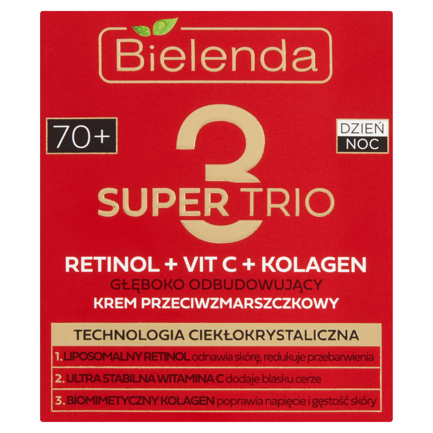 Bielenda Super Trio крем для лица против морщин 70+, 50 мл