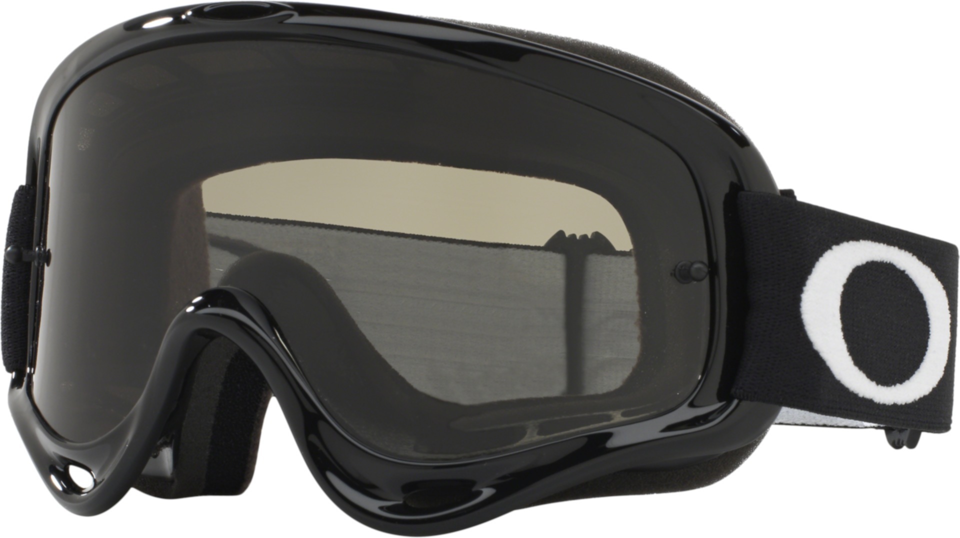 Очки Oakley XS O-Frame Jet Black молодежные для мотокросса, черный/бежевый фото
