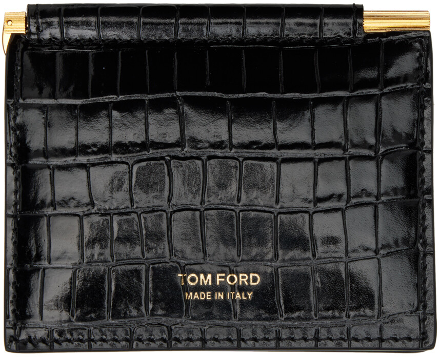 

Черный крокодиловый классический визитница TOM FORD