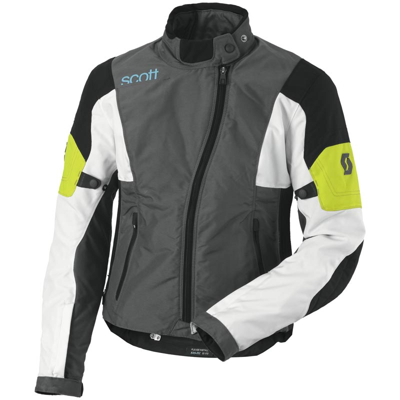 Женская мотоциклетная куртка Scott WS Technit TP с коротким воротником, серый/зеленый куртка tramp размер xl серый зеленый