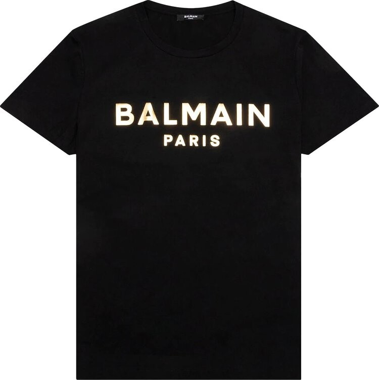

Футболка Balmain Foil T-Shirt 'Noir', черный