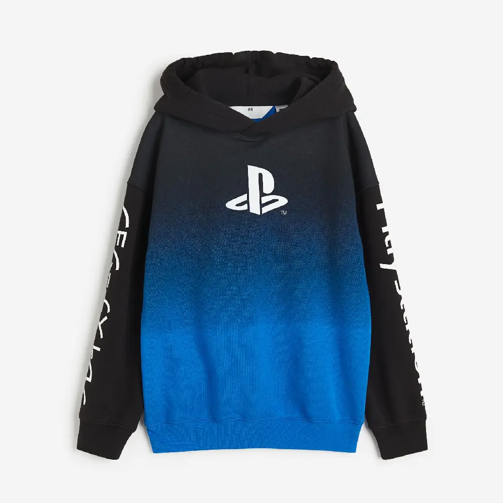 

Толстовка H&M Motif PlayStation, черный/синий