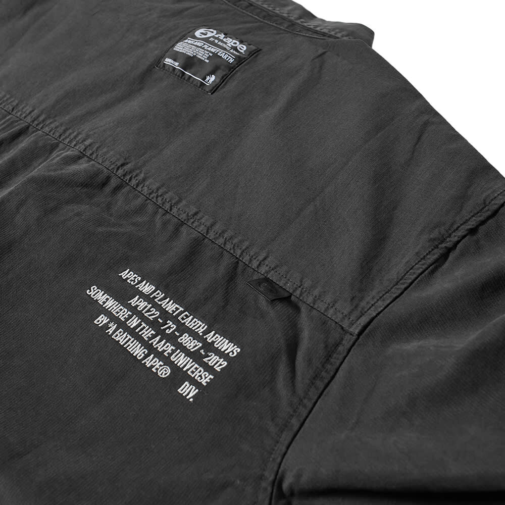 

Верхняя рубашка из рипстопа APE AAPE by A Bathing Ape, Серый