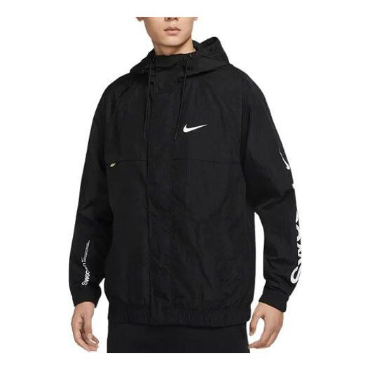 

Куртка Men's Nike Alphabet Logo Printing Black DX6311-010, черный
