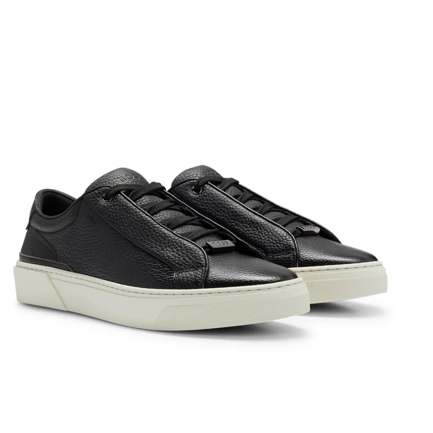 

Кеды Boss Leather Low-Top, черный