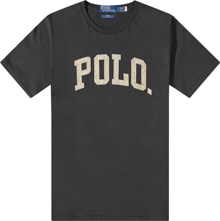 

Футболка Polo Ralph Lauren x END. Baroque Polo Logo Tee 'Black Raven', черный