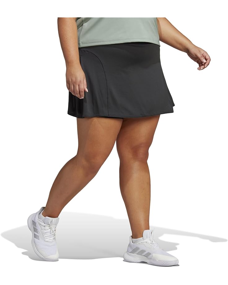 Юбка Adidas Plus Size Tennis Match Skirt, черный hanezza plus size skirt tip bird eye detailed bluz