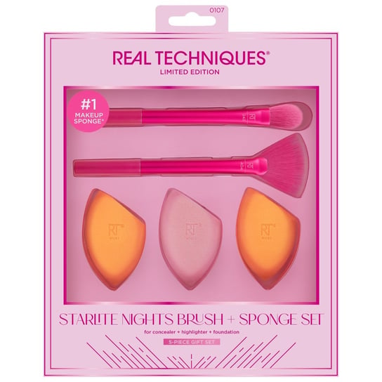Набор для макияжа Starlite Nights, 5 шт. Real Techniques набор для макияжа real techniques starlite nights brush sponge set 5 шт