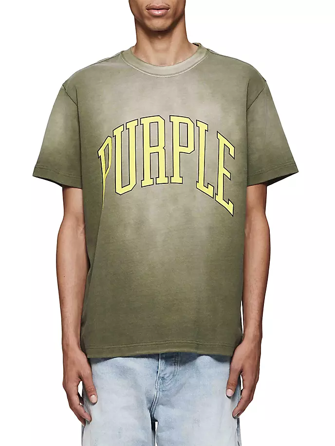 

футболка с круглым вырезом и логотипом Purple Brand, зеленый