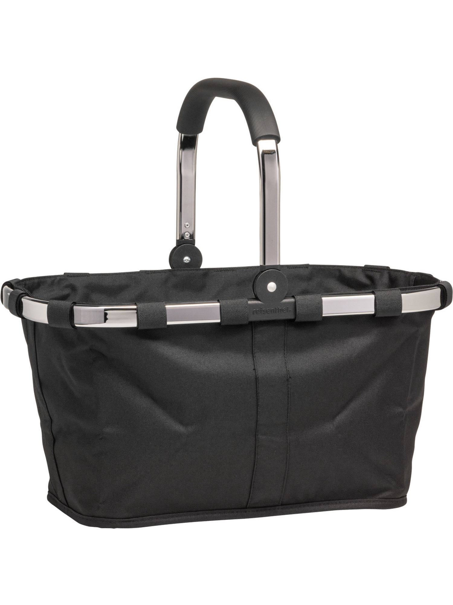 Сумка шоппер Reisenthel Einkaufstasche carrybag frame chrome, платиновый/черный платиновый вензель