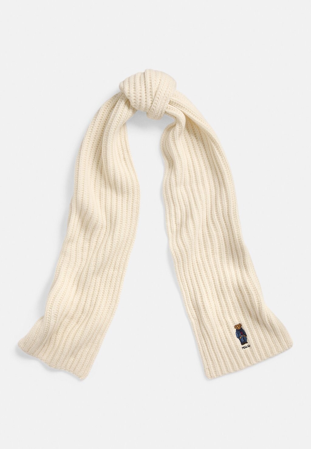 

Шарф POLO BEAR RIB KNIT SCARF Polo Ralph Lauren, кремовый