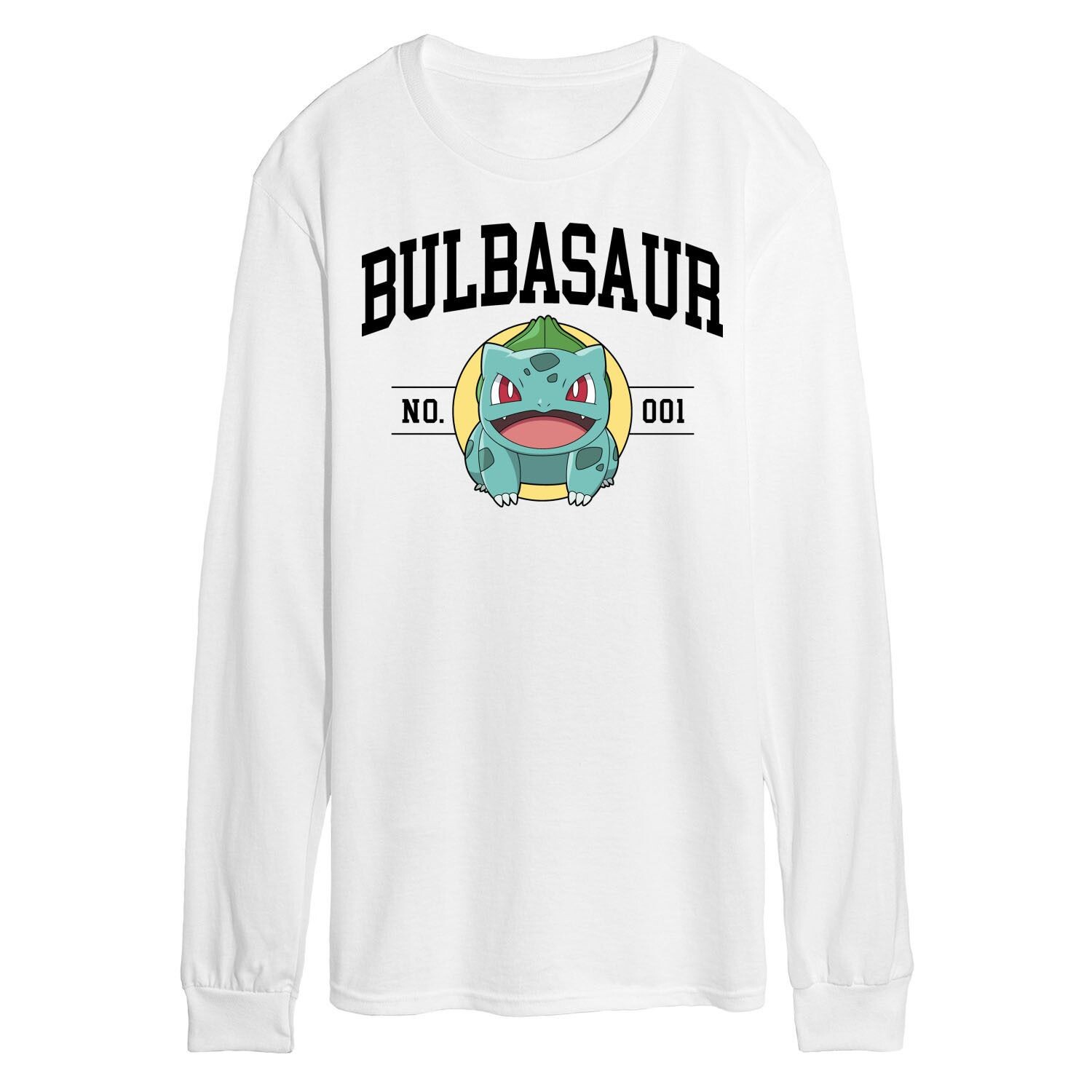 

Мужская футболка с длинными рукавами и рисунком Pokemon Bulbasaur