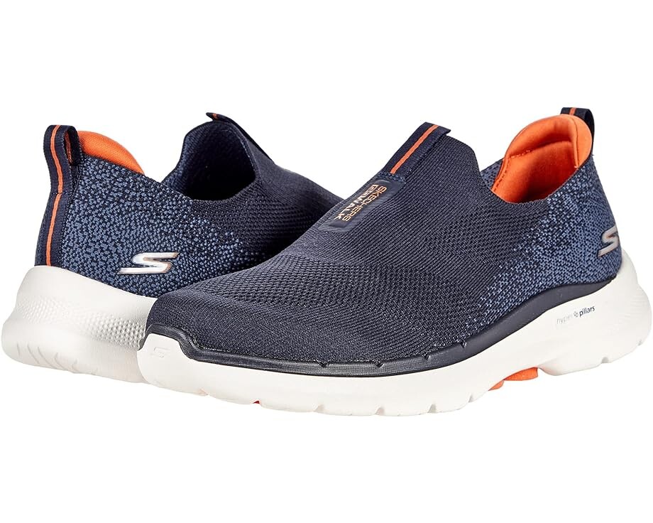 

Кроссовки SKECHERS Performance Go Walk 6 - 216202, цвет Navy/Orange