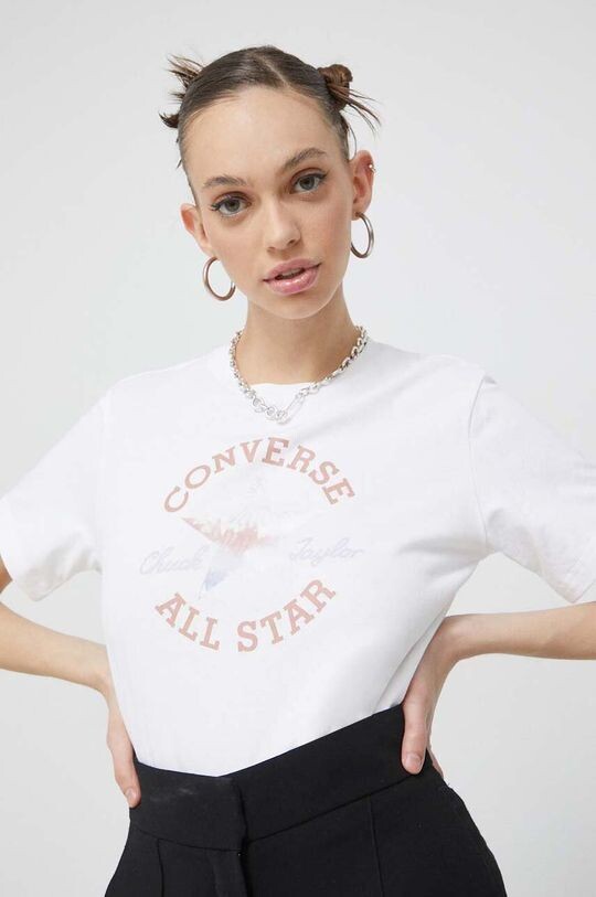 

Хлопковая футболка Converse, белый