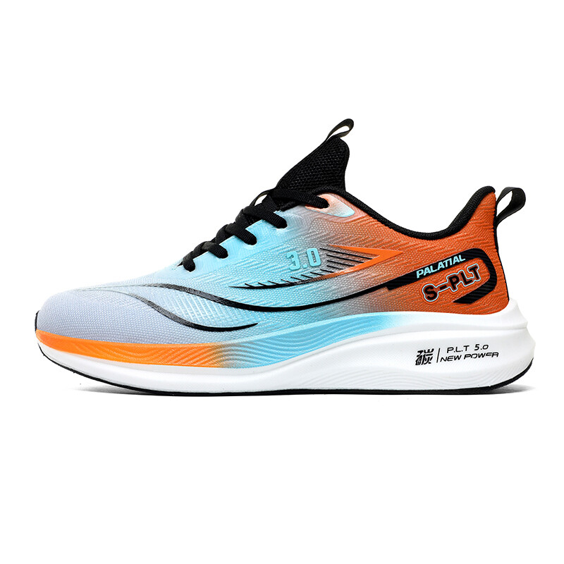 

Кроссовки для бега Carbon Speed унисекс с низким верхом Palatial, цвет Gray-blue oranges