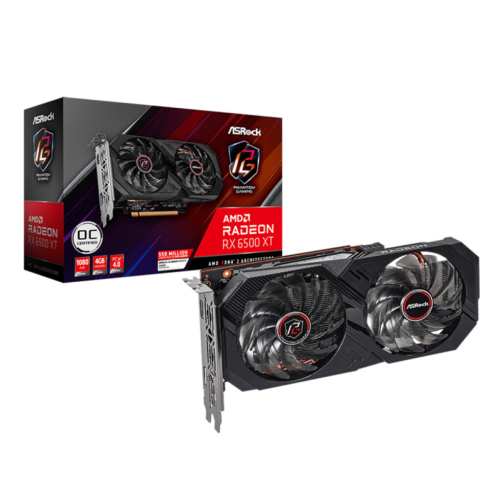 Видеокарта игровая ASRock AMD Radeon RX 6500 XT Phoenixantom 4GB OC GDDR6 –  купить из-за границы через сервис «CDEK.Shopping»