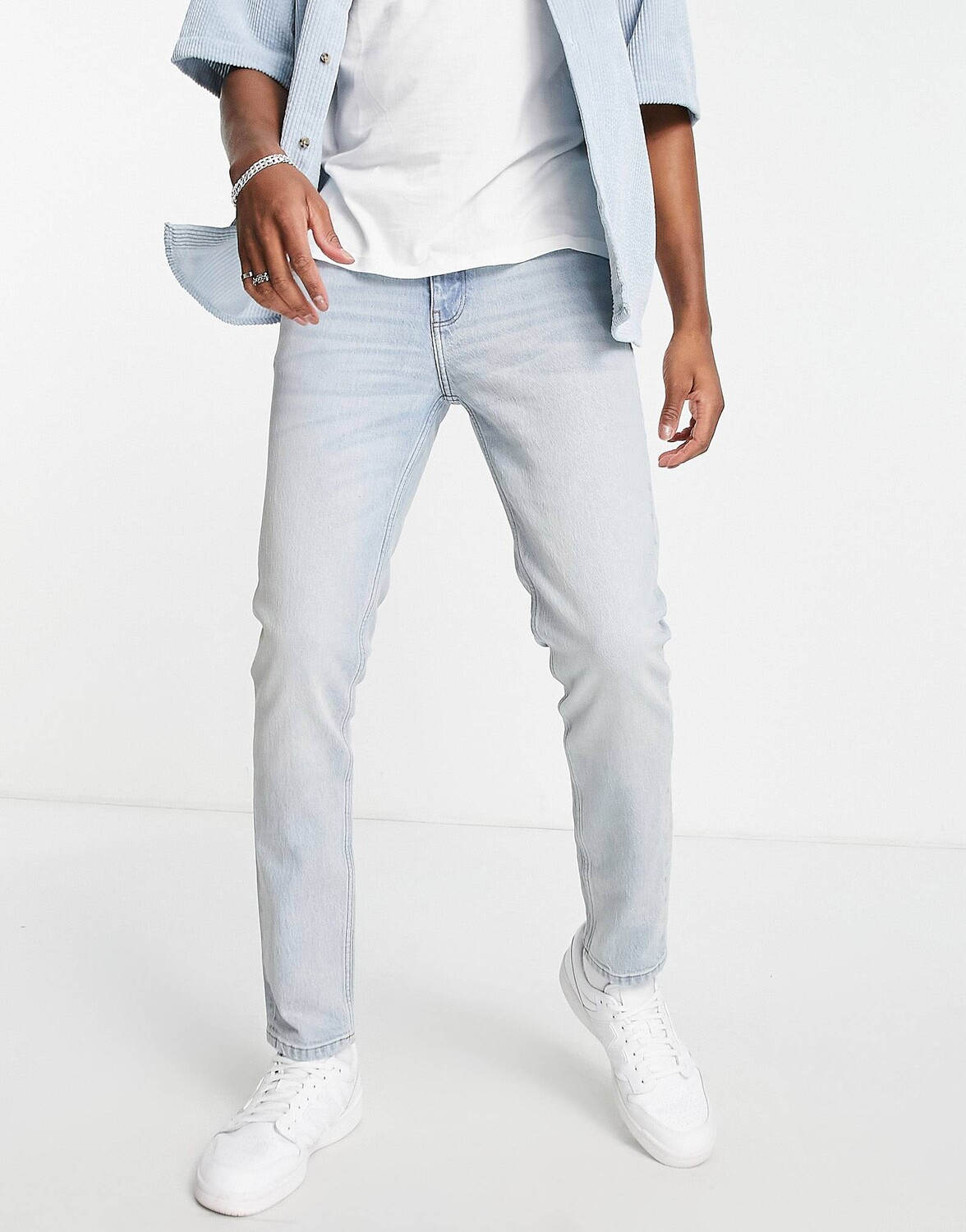 

Светло-голубые джинсы скинни "American classic" ASOS DESIGN Cone Mill Denim