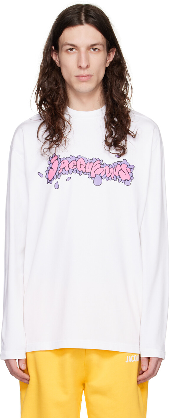

Белая футболка с длинным рукавом 'Le T-Shirt Desenho' Jacquemus, Белый