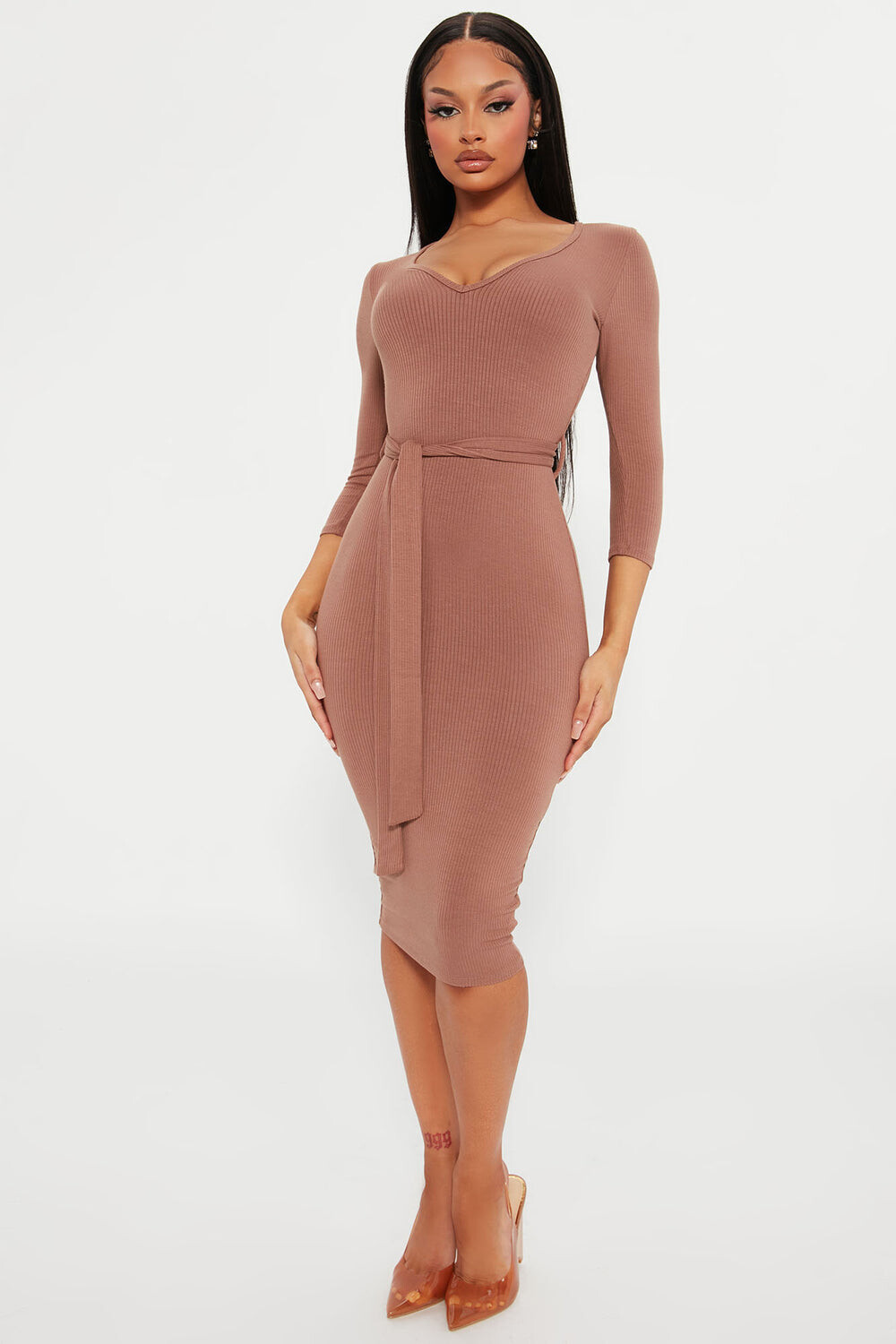 

Платье Fashion Nova RD62330, кэмел
