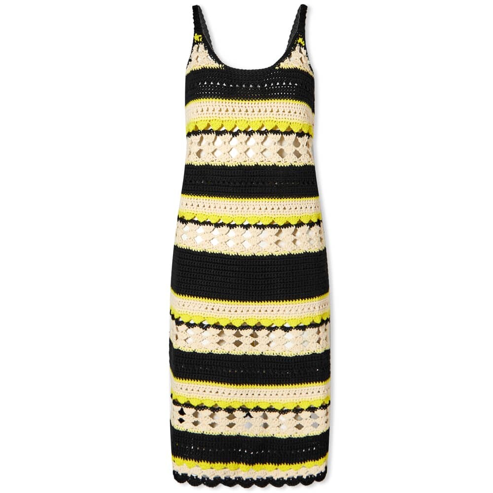 

Платье GANNI Logo Crochet Cover Up Slip Dress