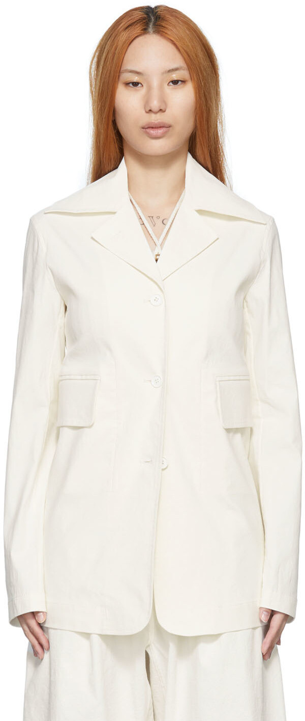 

Эксклюзивная льняная куртка SSENSE Off-White Quira, Белый