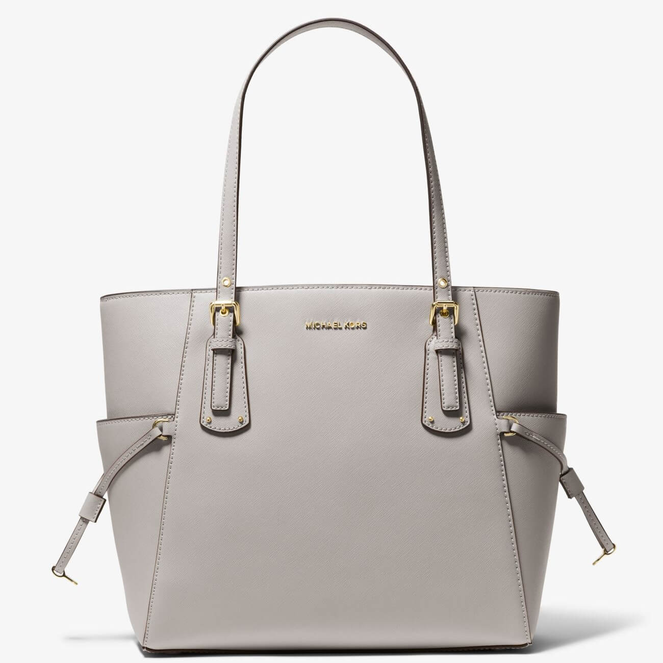 

Сумка Michael Michael Kors Voyager Small Saffiano Leather, серый